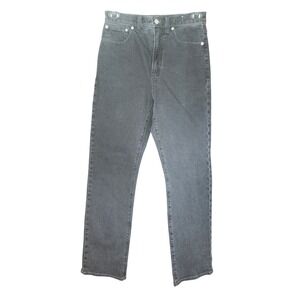 Madewell 90s Straight Jeans Black High Rise Denim Pants Size 28